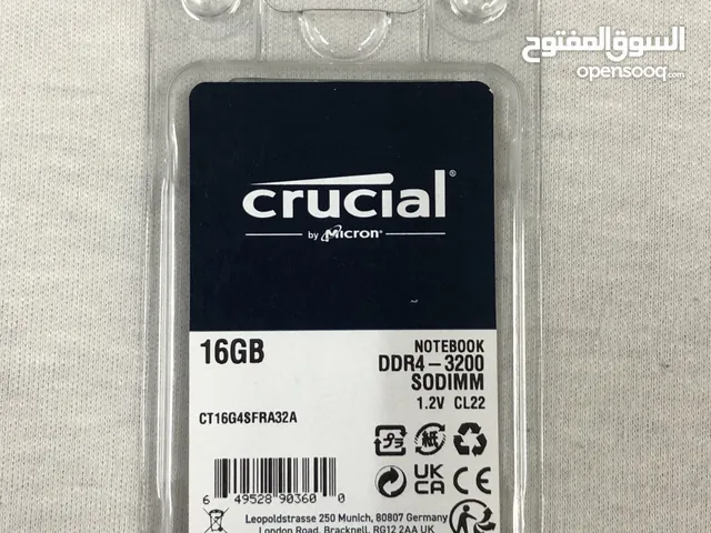 Crucail 16GB RAM for laptop