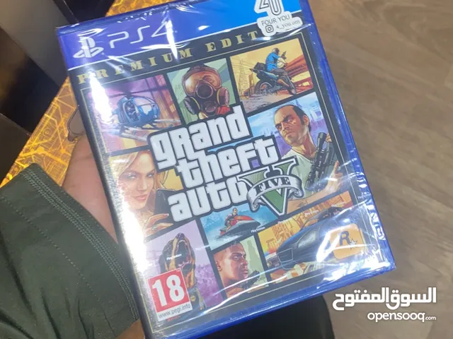 سيدي جراند جديد نسخه Premium للبلاستيشن فور Grand Theft Auto V (GTA V) المنصه بلاستيشن فور