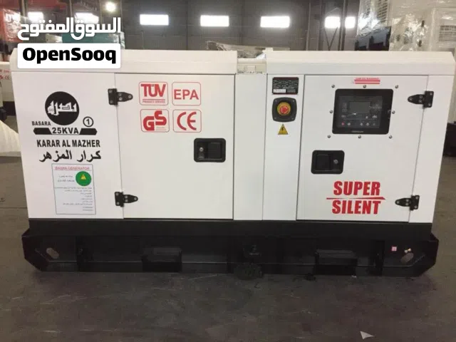 مولد 25kv جديد مع ضمان عدم فتح برغي بوضع الشركة تمامآ مع ضمانات ما داخل تصليح و استخدام قليل