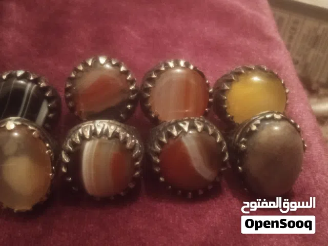 خواتم.   جوده. عاليه واحجار.  طبيعيه.  عقيق يمني سليماني