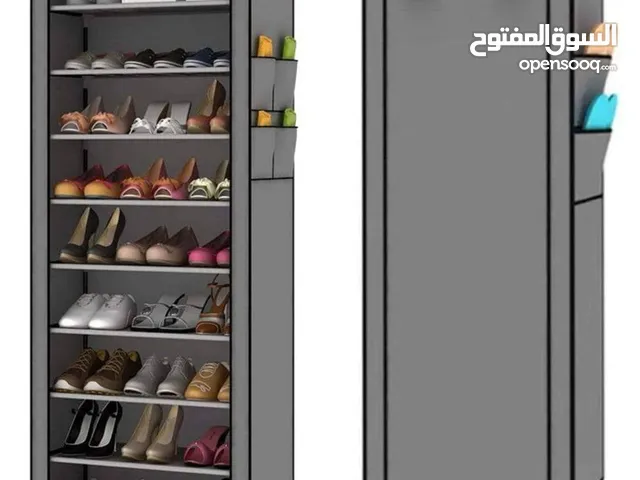 10 رفوف معدنية قوية و متنية تتحمل اوزان ثقيلة جداً جداً مال تنظيم الاحذية