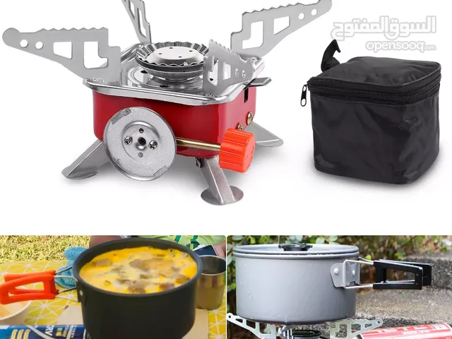 موقد غاز  صغير للرحلات خفيف الوزن ••• صغير الحجم    أرجل قابلة للطي