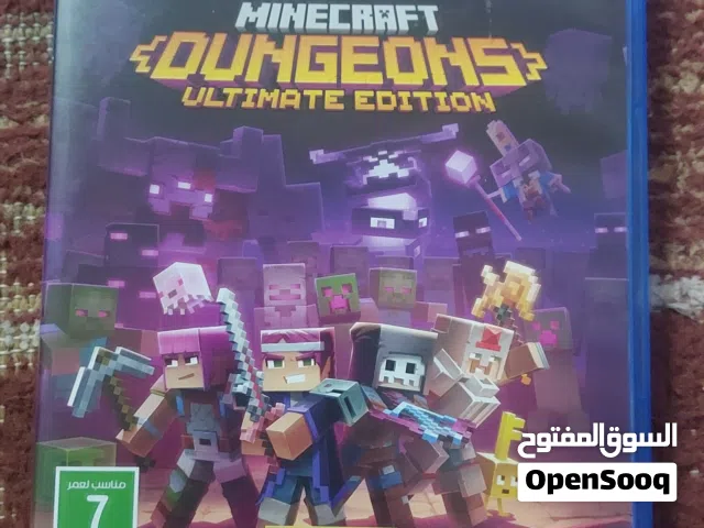 شريط لعبة ماين كرافت دنجن التمت اديشن سوني 4