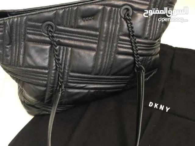 Original DKNY black leather bag ladies women’s handbag  ‎ شنطة دي كي ان وآي أصلية