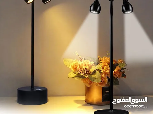 Lampe de bureau LED rétro à double tête rotative à 360 degré – مصباح مكتب بعدة أوضاع إضاءة