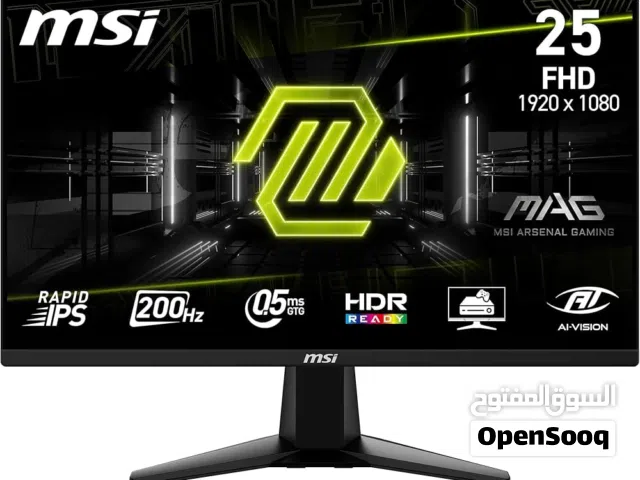 MSI MAG 255F E20  24.5-Inch FHD 1920x1080 Gaming Monitor  200Hz  HDR Ready, AMD FreeSync Premium