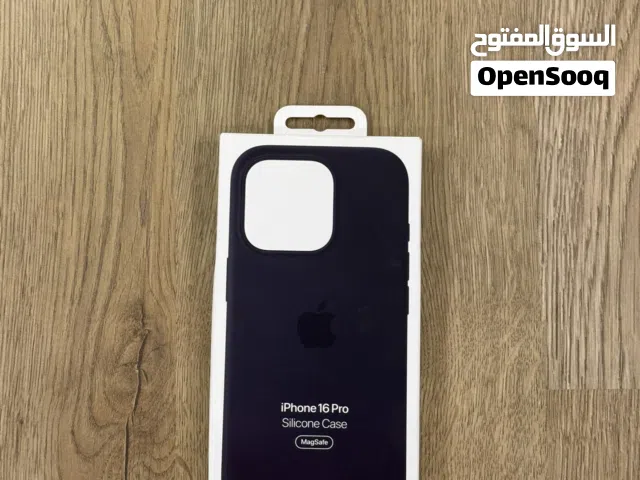 كفر آيفون 16 برو أصلي آبل MagSafe أسود - Apple Silicone Case iPhone 16 Pro Black MagSafe Sealed