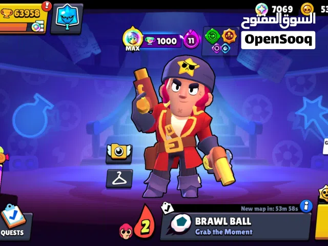 للبيع حساب براول ستارز فيه 64k و 95 بطل و 35 لقب و 9 براول باس بلس و 3 براول باس عادي وفيه كل شي