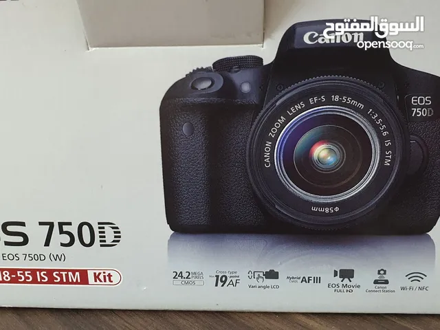Canon 750 D with 15-55 lens بحالة الوكالة