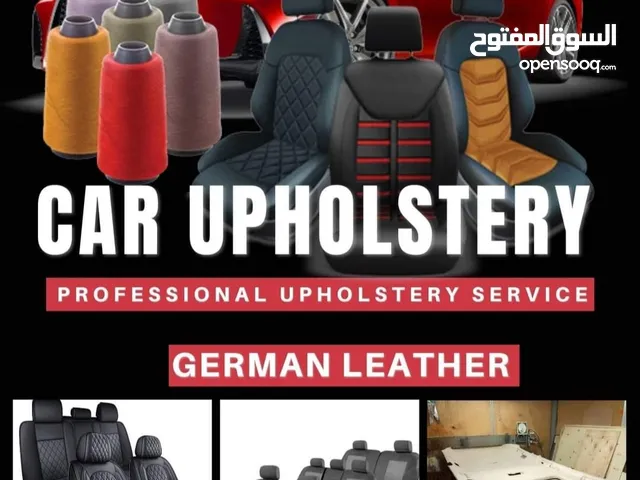 customized stitched seat covers and Upholstery German leather and fabric