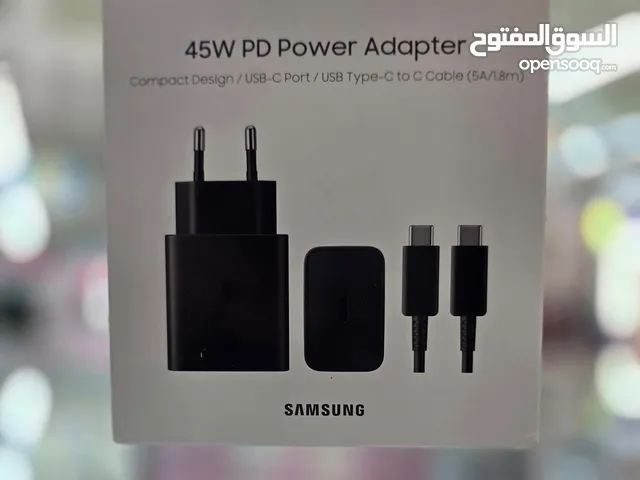 شحن سامسونج الأصلي 45wواط من وكيل سامسونق ليبيا بفاتورة الشراء Samsung 45W PD Charger With