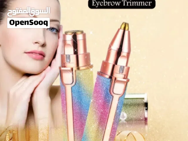 قلم ازالة الشعر الذهبي راسين جهاز فلوليس لإزالة شعر الوجه الحواجب FLAWLESS يعمل بالشحن مع ضوء