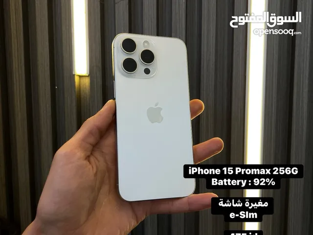 iPhone 15 Promax 256G / eSIM مغيرة شاشة