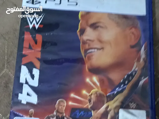 قرص WWE2K24 نسخة بلي 5 مستعمل اول استعمال اني شبه جديد ولتفاصيل جوه