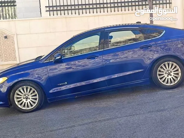 فورد فيوجن اس اي 2014 لون ازرق فحص 3 جيد ظربه عالراس بسعر مغري وحرق وقابل للبدل