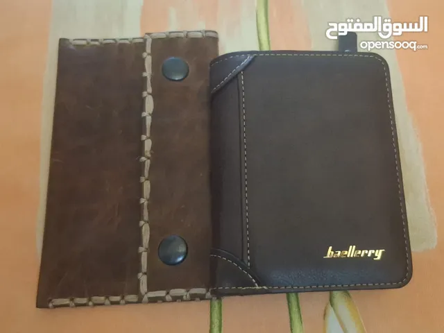 محفظتين اصليات جداد جلد طبيعي يدوي وصناعي HandMade جلد طبيعي صافي اصلي من الداخل والخارج (جديدة)
