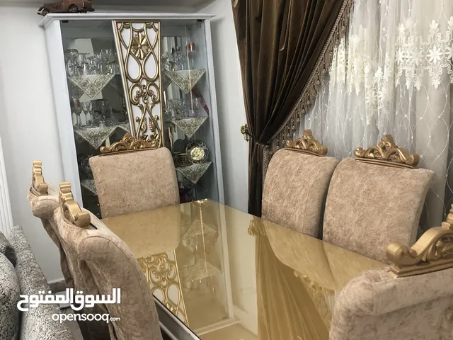 سفرة مودارن خشب ذان 6 كرسي ونيش وبوفية