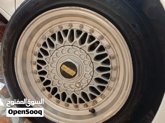 جنط بي بي اس BBS اربع براغي قياس 15 (قريب وبعيد) بركب لكل السيارات