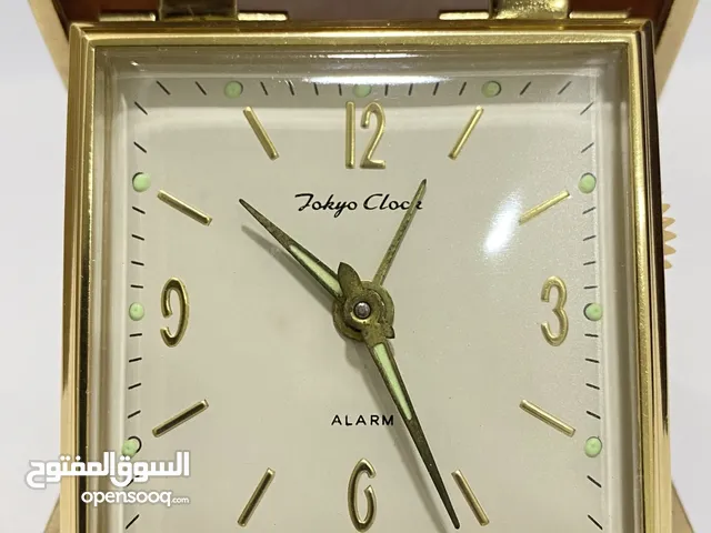 ساعة جيب للسفر كلاسيكيه صنع اليابان الستينات مع منبه من طوكيو كلوك (TOKYO CLOCK TRAVEL ALARM CLOCK)