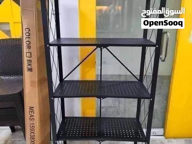 ستاندات معدنية متعددة الاحجام والاستخدام جديدة في الكرتونه قابلة للطي مع عجلات للتحريك لترتيب أدوات