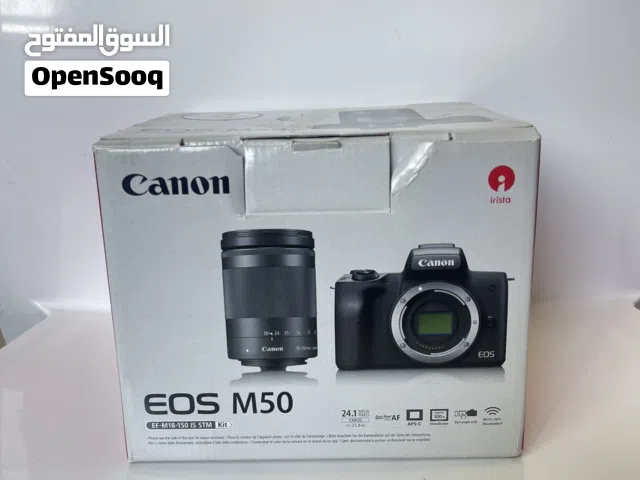 كاميرا canon EOS M50 مع عدسة  18-150 STM F3.5-6.3 kit lens