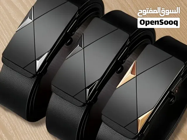 أحزمة رجالية - جلد صناعي جودة عالية  ( توصيل مجاني لجميع المناطق )