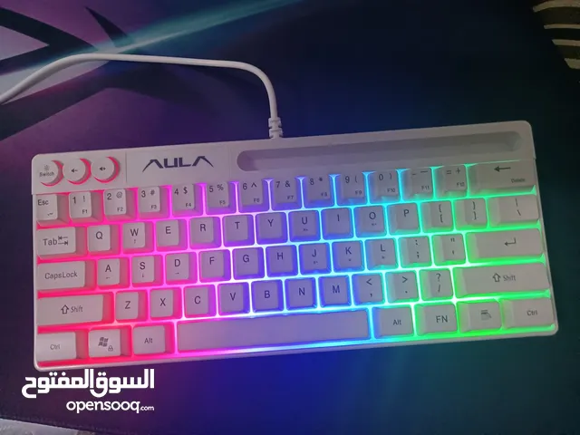 Gaming keyboard مزال جديد سوبتش احمر من شركة AULA