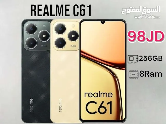 Realme C61 256GB 8Ram ريلمي سي الجديد  كفالة الوكيل الرسمي c 61 6 1