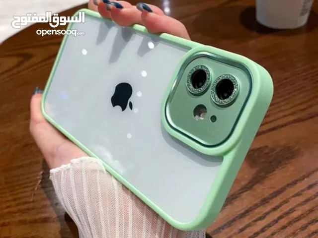 كفر فاخر شفاف ملون حواف مع بريق كميرا