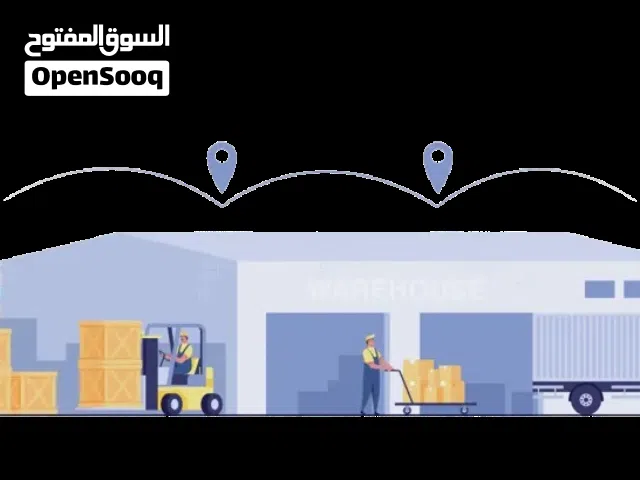 مستودع ميزانين جاهز ونظيف للايجار في ام القيوين منطقة ام الثعوب