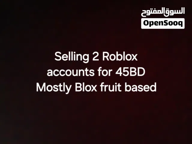 Selling 2 Roblox account
