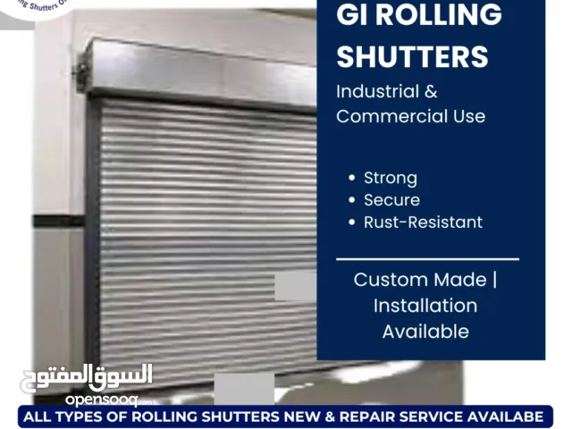 Rolling shutters , Polly carbonate Garage door new repair تركيب و تصليح رولينج شتر يدوي و آتوماتيك