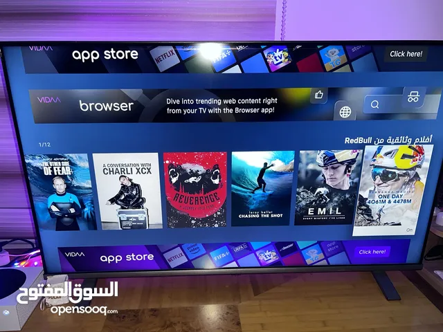 للبيع للبيع شاشه نوع توشيبا مديل 2023 فل سمارت 4k 120 hz مكاني بصره نضيفه جداً جداً كامل ملحقات