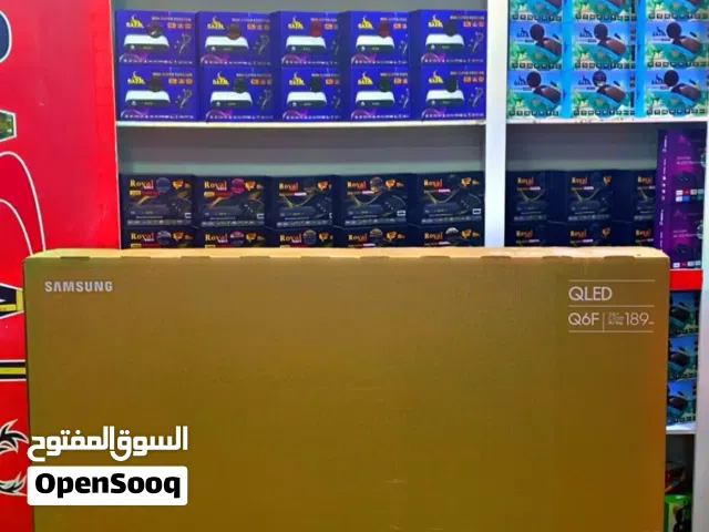 شاشة سامسونج 75 أنش 4K smart QLED Q6F بأقل سعر بالمملكه متوفر لدينا خدمه التوصيل