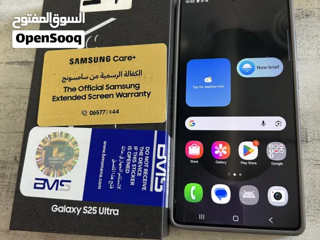 Samsung s25 ultra 1 tera الجهاز جديد تحت الكفاله فقط تم تشغيله