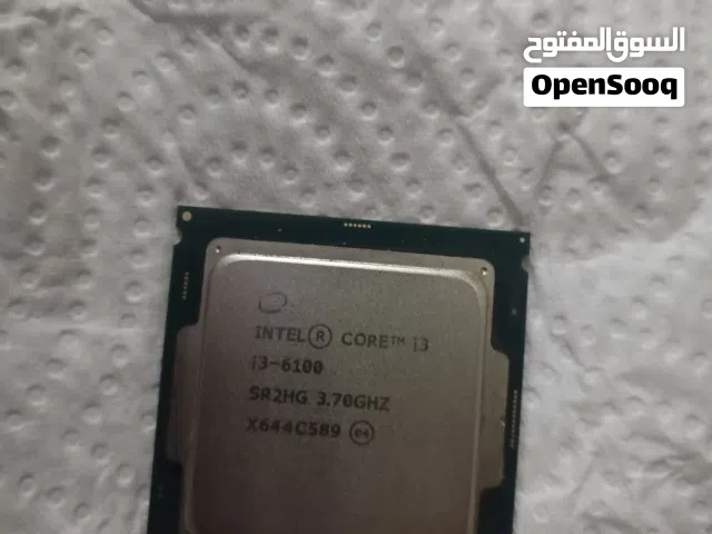معالج جيل سادس انتل i3 6100  مع مبرد جديد