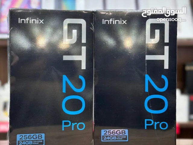 INFINIX GT 20 pro 12+12=24GB RAM 256GB مع البكجج والملحقات كامل انفينكس 20 برو