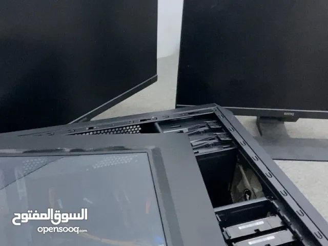 كمبيوتر بي سي مكتب و العاب مع شاشتين