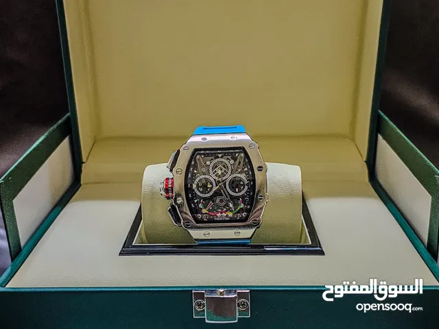 Paolo Cavalli Cielo Meccanico, Sky Blue Strap, Framed By Compass-Style Subdials