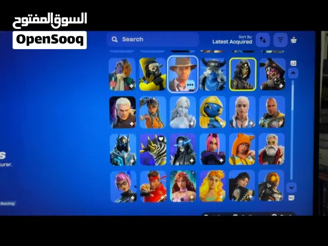 حساب فورت نايت، سكنات حديثة، رقصات مشاهير حديثة