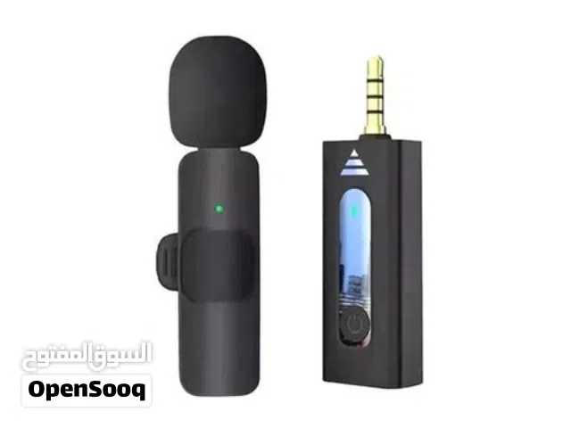 K35 High-Quality Wireless Noise-Cancelling Microphone – Sleek Black Design