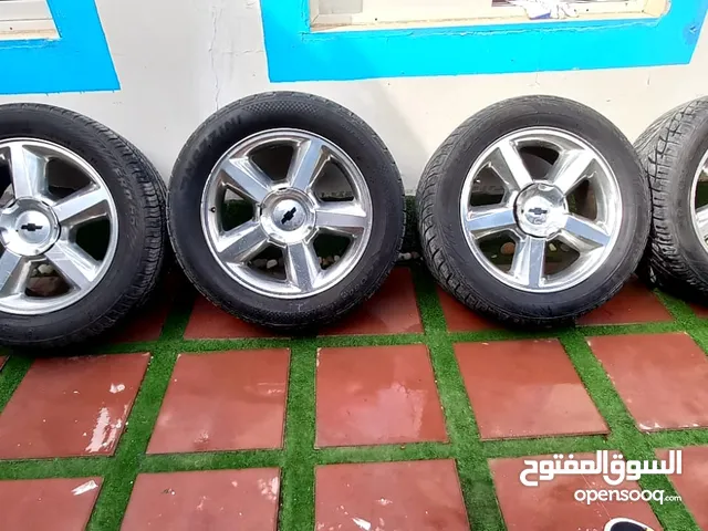 رنقات تواير جنوط تاهو يوكن سلفرادو اسكاليد سييرا سلفرادو جميع سيارات اصليه بحاله جديده ويوجد كشنات
