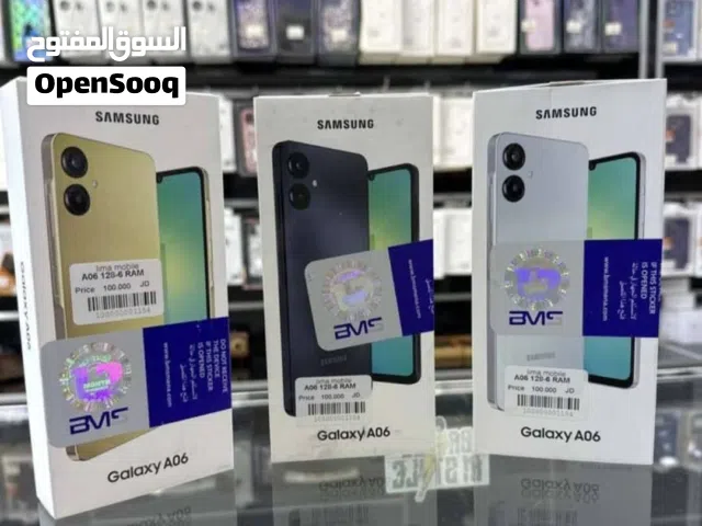 جهاز جديد Samsung A06 رام 8 و 12 جيجا 64 و 128 مكفول سنة  متوفر توصيل وهدياااااااا