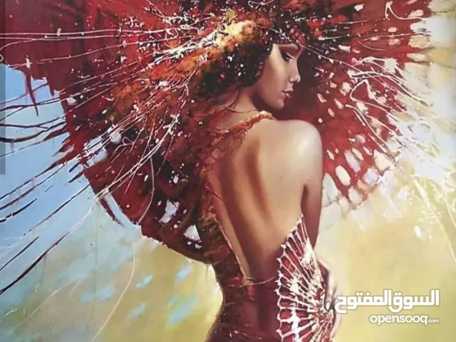 لوحة زيتية سريالية أنيقة – 90×90 سم – إصدار محدود
