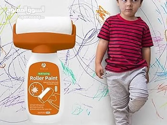 رول الدهان المنزلي 2 في 1 لتغطية عيوب الجدران بدون اجراءات غلط معقدة حجم العبوة 500 غم مقاوم للماء