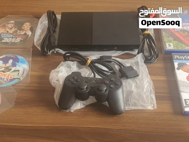 سلام عليكم ورحمة الله وبركاته جهاز Playstation 2 يخدم اصلي و كوبي معاه 9 دسكات 4 اصليات 5 كوبي