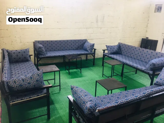 كراسي حديد+كراسي خشب قعدات خارجيه