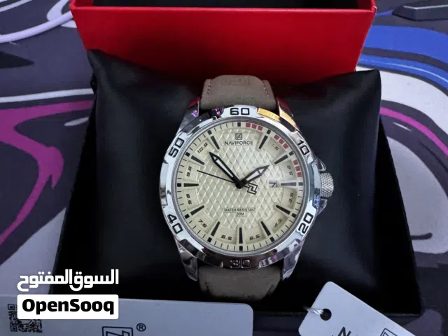ساعة رجالية أنيقة من ماركة NAVIFORCE جديدة لوك