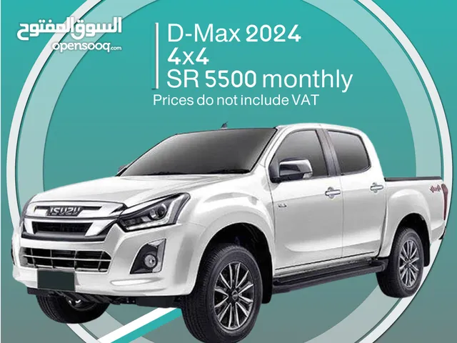 Isuzu Dmax Pickup 2024 4x4 for rent (for businesses only)