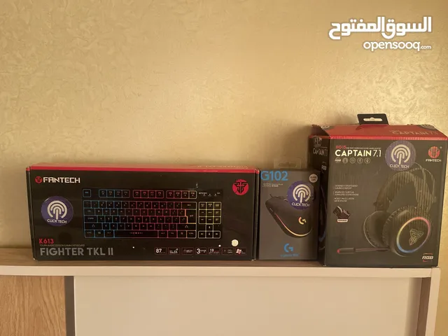سماعة فانتك اصلية CAPTAIN 7.1 كيبورد فانتك اصليk613 ماوس اصلي G10 بسعر العرض بدل360 فقط250 شيكل
